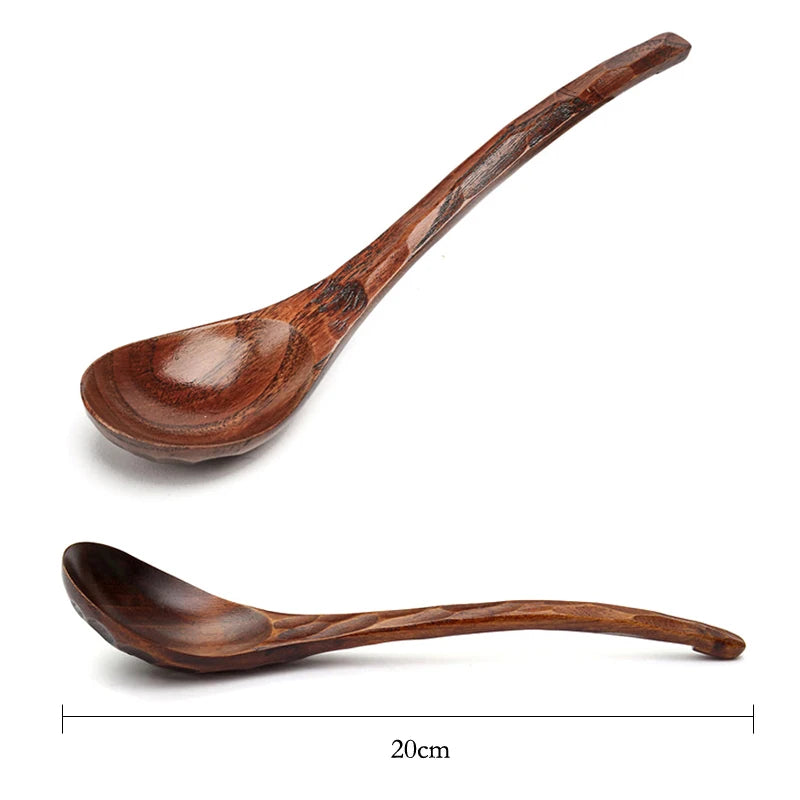 Handmade Wooden Soup Spoons – 4pcs Set