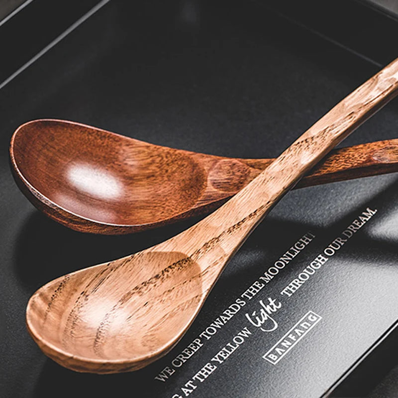 Handmade Wooden Soup Spoons – 4pcs Set